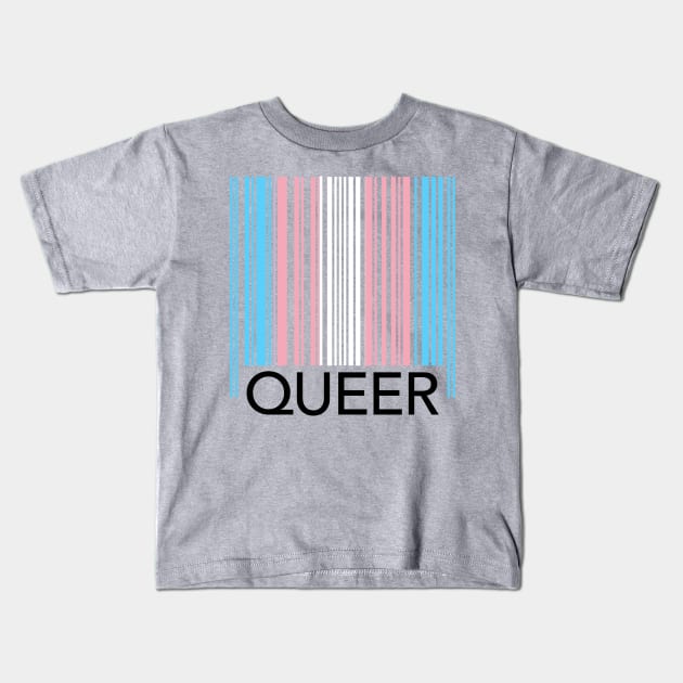 Queer Barcode Kids T-Shirt by Tainted